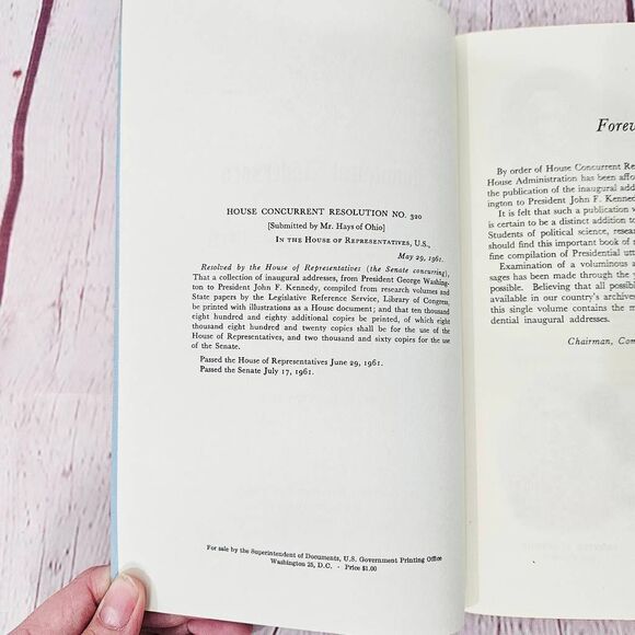 Inaugural Addresses of the Presidents of the United States Washington to Kennedy - Picture 3 of 8